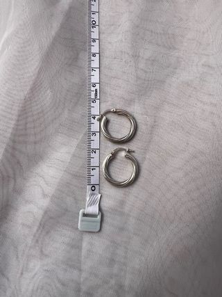 Pendientes de aro de plata