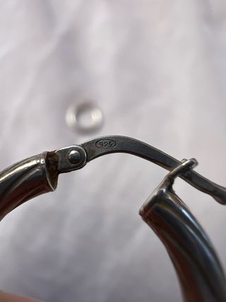 Pendientes de aro de plata