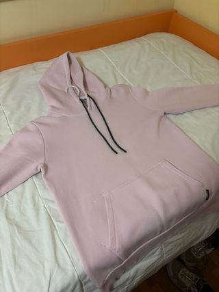 Sudadera Bershka rosa capucha Talla M