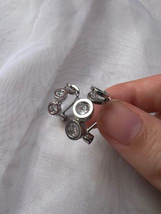 Pendientes mujer con circonitas