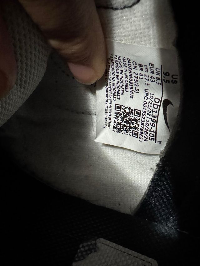 Nike Dunk Panda High Talla 43 Hombre