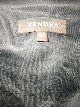 Vestido negro fiesta, sin mangas talla 44