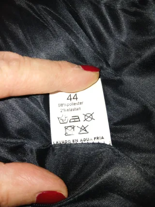 Vestido negro fiesta, sin mangas talla 44