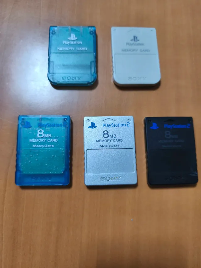 Lote Memory Card PS1 y PS2 Sony