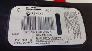985L10001R AIRBAG ASIENTO IZQUIERDO RENAULT LAGUNA 3 2008 - 2015