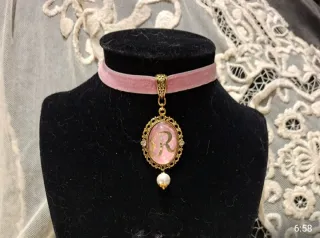 Collar Camafeo Huertana Fallera Regional,oro  plat