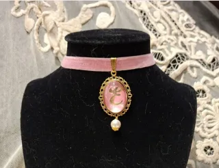 Collar Camafeo Huertana Fallera Regional,oro  plat