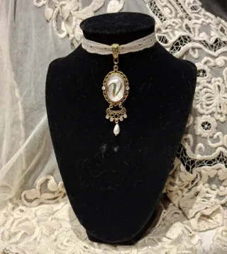 Collar Camafeo Huertana Fallera Regional,oro  plat