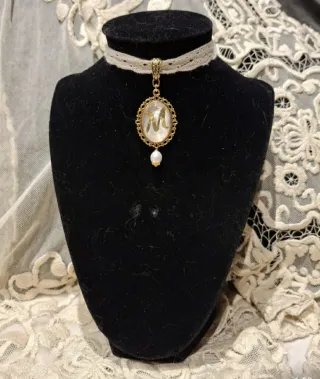 Collar Camafeo Huertana Fallera Regional,oro  plat