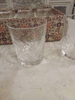 Bicchieri vintage in cristallo