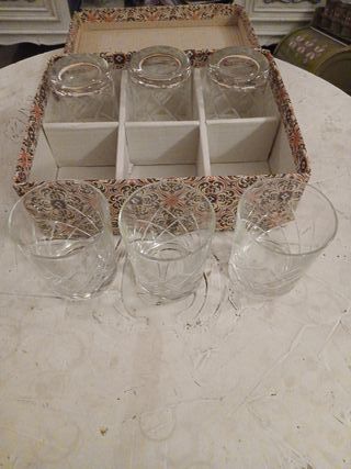 Bicchieri vintage in cristallo