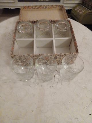 Bicchieri vintage in cristallo