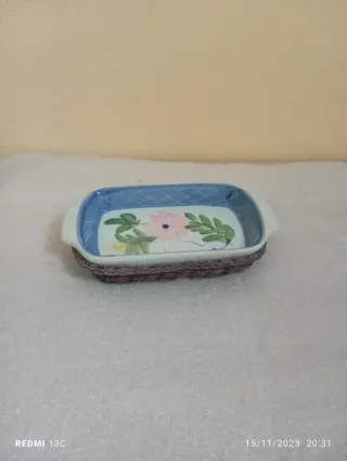 Piccolo vassoio decorato fiori