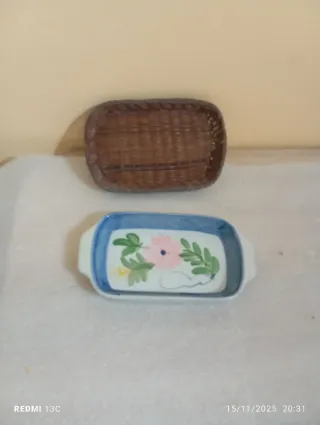 Piccolo vassoio decorato fiori