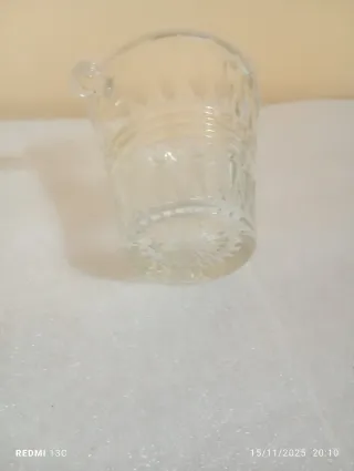 Secchiello in vetro con manici