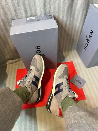 Zapatillas Hogan H86Run Talla 42.5 Grises