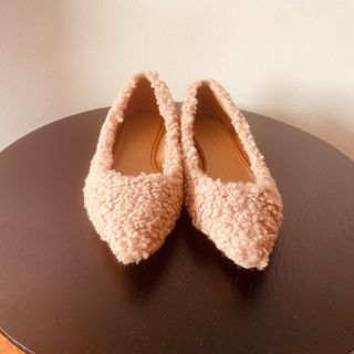 Scarpe ASOS in peluche rosa/beige