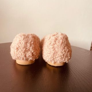 Scarpe ASOS in peluche rosa/beige