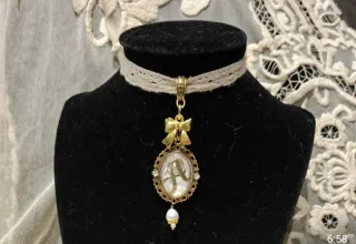 Camafeo Huertana Fallera Regional Dorado