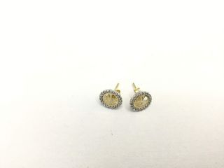 pendientes oro 18k con piedra