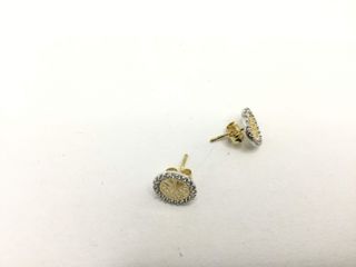 pendientes oro 18k con piedra