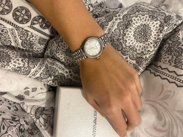 Reloj Emporio Armani AR1803 Plata y Blanco