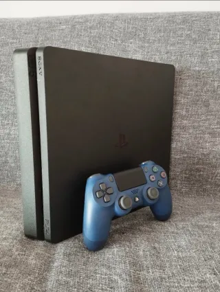 Consola PS4 Slim 1TB + Mando Azul