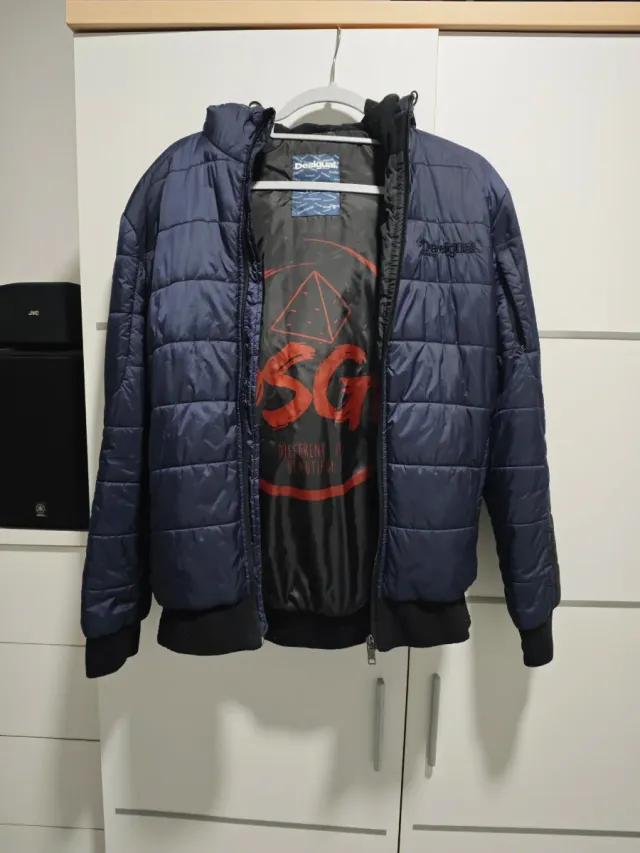 Giubbotto Desigual Uomo Blu e Nero