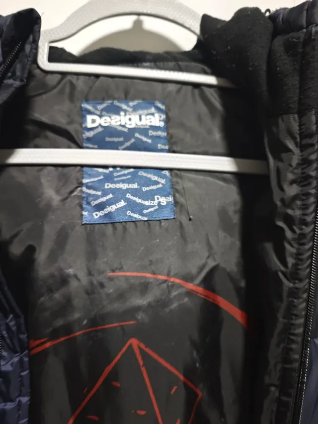 Giubbotto Desigual Uomo Blu e Nero