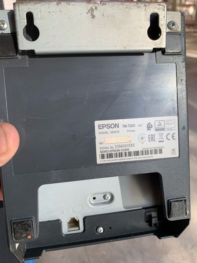 Impresora Epson TM-T20 II +Soporte Pared