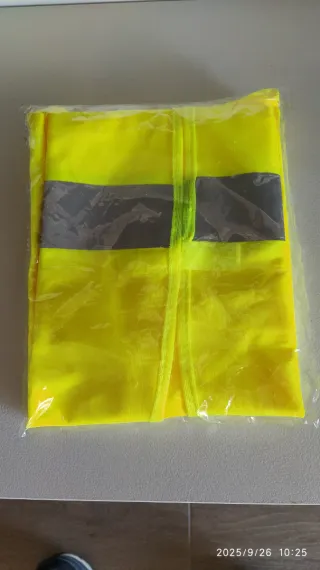 Chaleco de seguridad amarillo talla XL