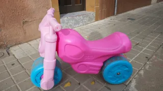 Moto correpasillos rosa bebé