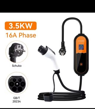 Cargador EV 3.5KW 16A Fase Única