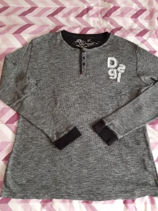 Camiseta Desigual manga larga gris XL