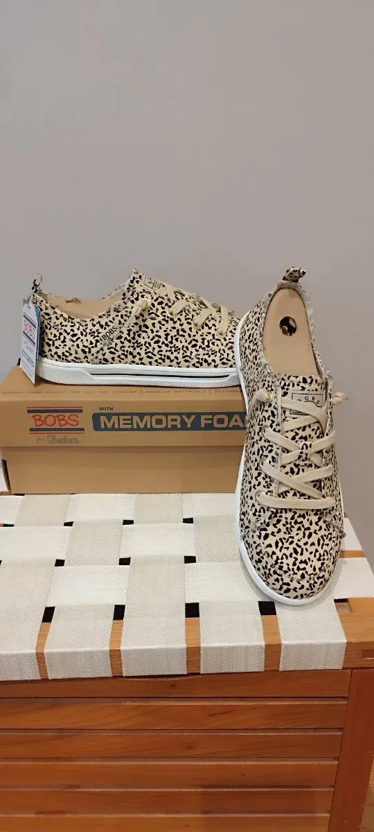Zapatillas Skechers Bobs Animal Print Nuevas