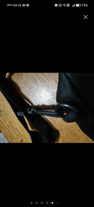 Borsello uomo in tessuto nero