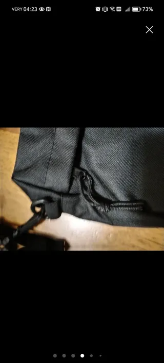 Borsello uomo in tessuto nero