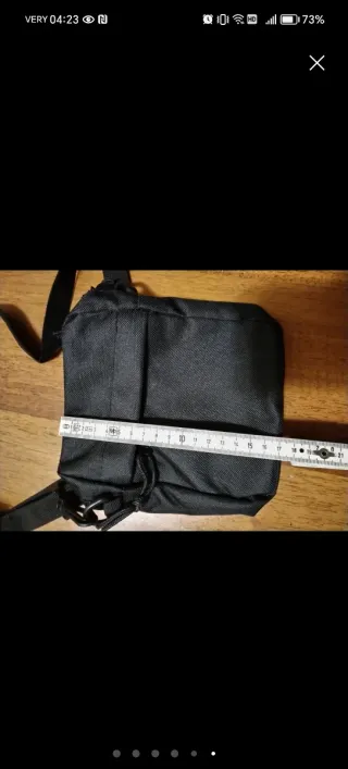 Borsello uomo in tessuto nero