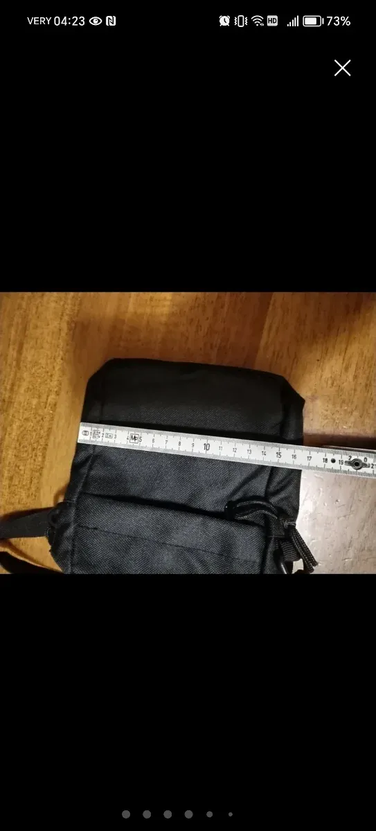 Borsello uomo in tessuto nero