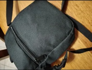 Borsello uomo in tessuto nero