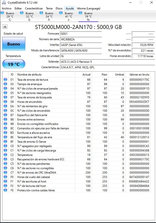 Disco Duro Externo Seagate 5TB One Touch