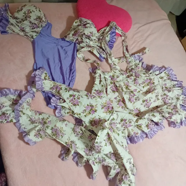 Vestido Flamenco Volantes Morado