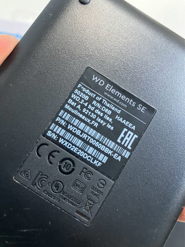 Disco rigido esterno WD 5TB portatile + Custodia