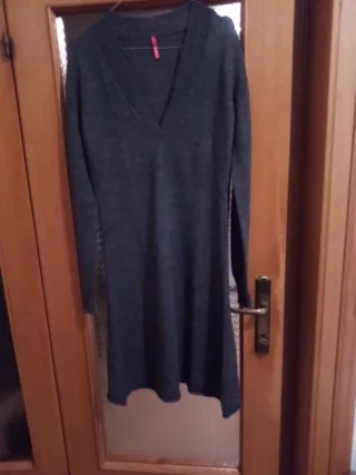 Vestito lana fine grigio alta percentuale di lana