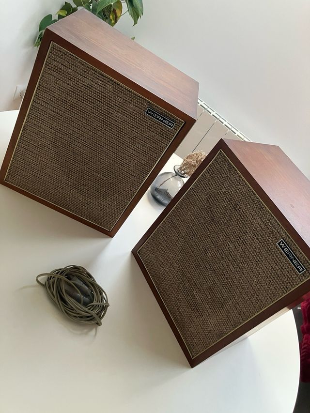 2 Altoparlanti Werner Vintage in Legno