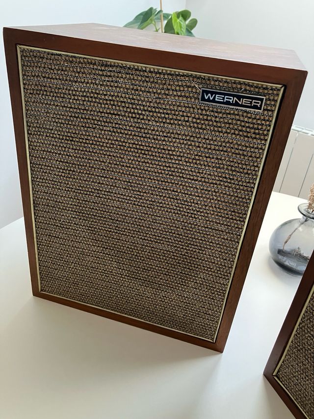 2 Altoparlanti Werner Vintage in Legno