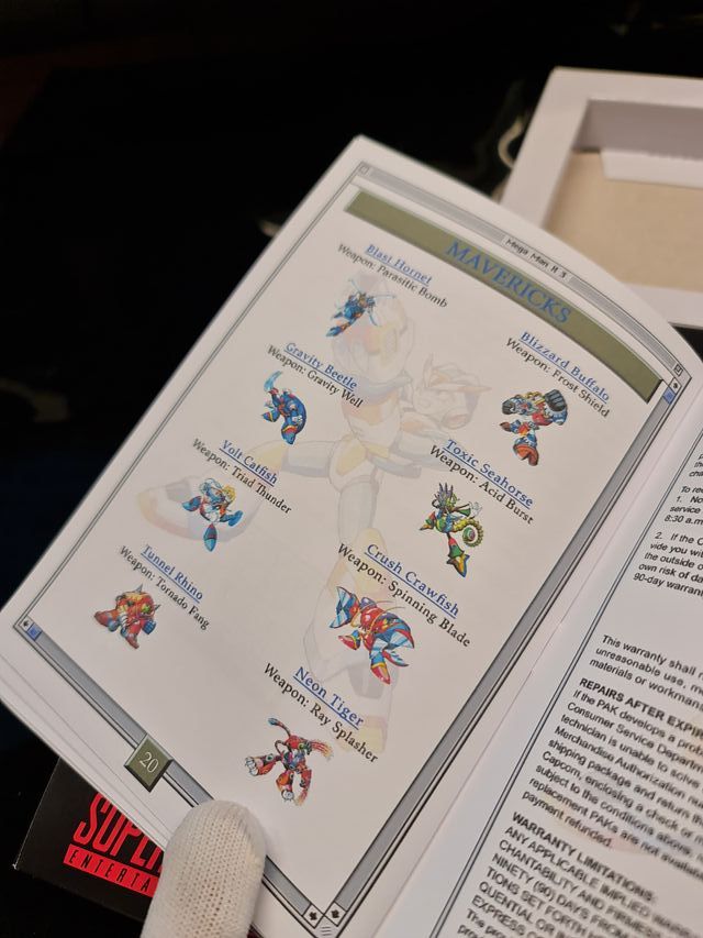 Manuale di Sostituzione Mega Man X3 SNES