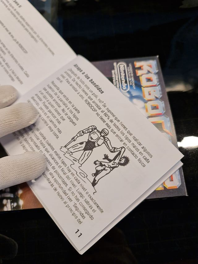 Manuale di sostituzione Robocop 2 Ocean NES