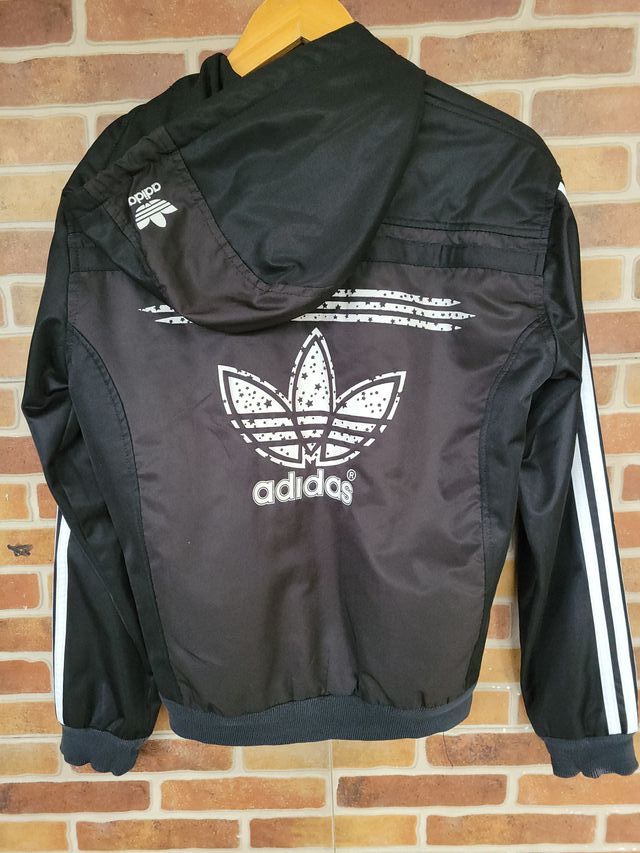 Sudadera Adidas con capucha negra Talla S