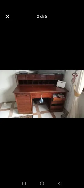 Scrivania in vero legno